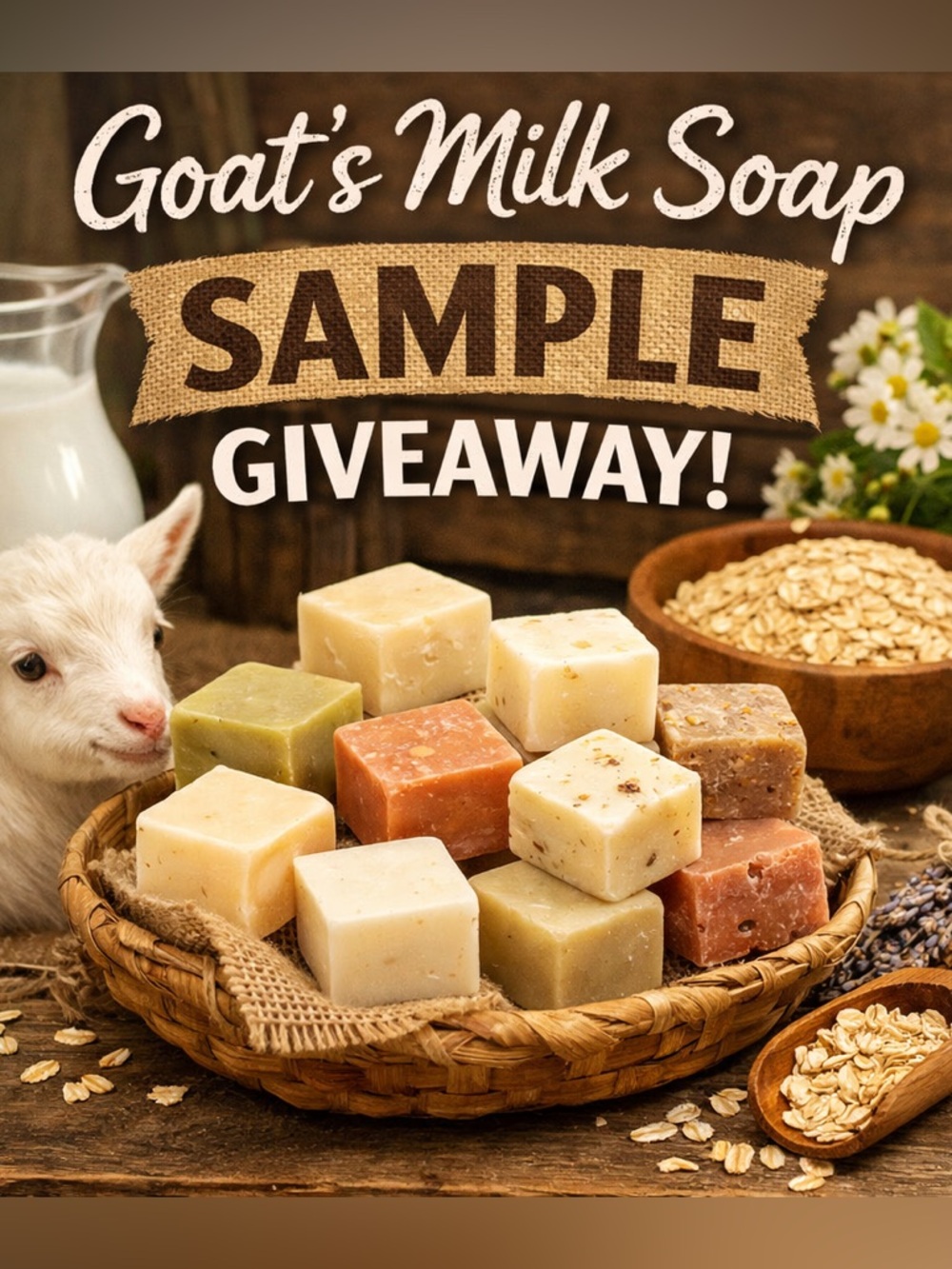 1 GOAT’S Milk Soap Sample Giveaway